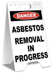 Danger Asbestos Removal Floor Stand Sign