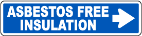 Asbestos Free Insulation Label