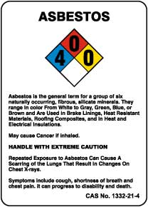 NFPA Asbestos Sign