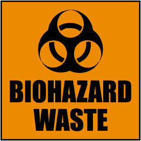 Biohazard Waste Label