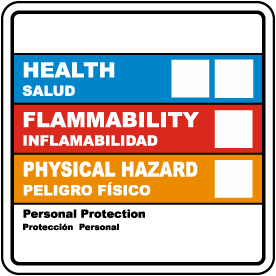 Bilingual Hazardous Material ID Label