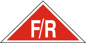 Red / White NJ Floor / Roof Truss Sign