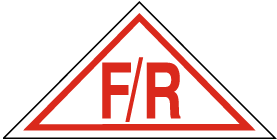 White / Red NJ Floor / Roof Truss Sign