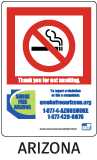 Arizona No Smoking Sign