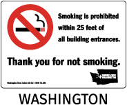 Washington No Smoking Sign