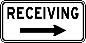 Receiving (Right Arrow) Sign