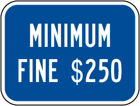 California Accessible Parking Penalty Sign