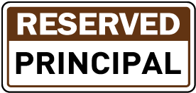 Reserved Principal Sign