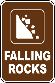Falling Rocks Sign