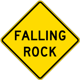 Falling Rock Sign