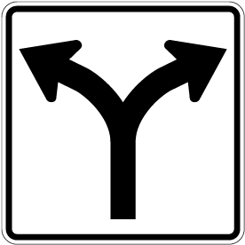 Left and Right Turn Sign