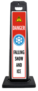 Danger Falling Snow and Ice Vertical Panel