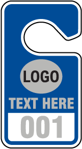 Custom Parking Hang Tag (with logo, 50/Pkg)