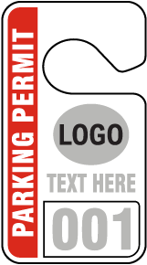 Custom Parking Permit Hang Tag (50/Pkg)
