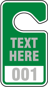 Custom Parking Hang Tag (with logo, 50/Pkg)