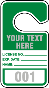 Custom Parking Permit Tag (50/Pkg)