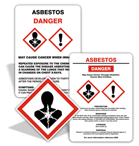 Asbestos GHS Signs