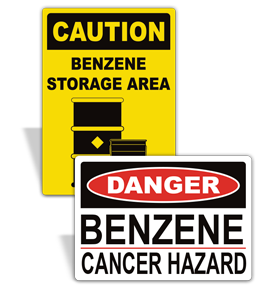 Benzene Safety Signs
