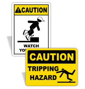 Caution Watch Your Step Signs