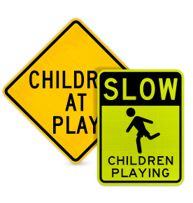 Children at Play Signs