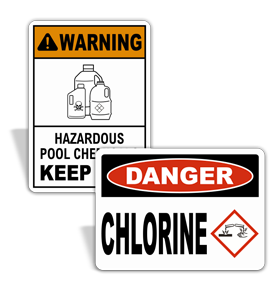 Chlorine Pool Chemical Signs