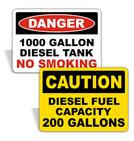 Diesel Fuel Stickers - Low Prices, Ships Fast