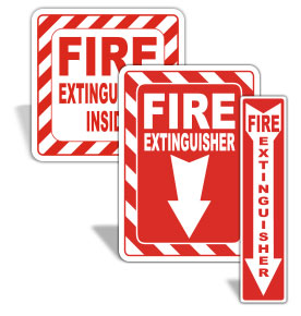 Fire Extinguisher Decals