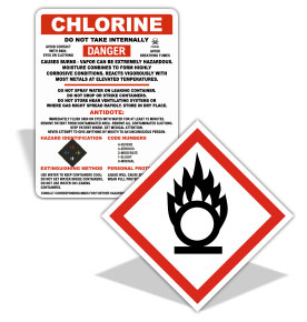 Chlorine GHS Signs