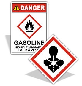 Gasoline GHS Signs