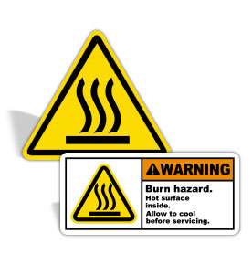 Hot Surface Stickers