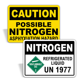 Nitrogen Safety Signs