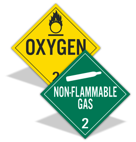 Oxygen DOT Placards