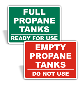 Propane Cylinder Signs