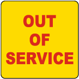 Out of Service Label