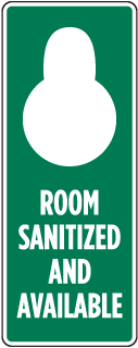 Room Sanitized and Available Door Hanger