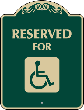 Accessible Reserved Parking Sign - DS178A