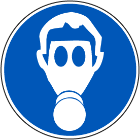 Wear Respiratory Protection Label