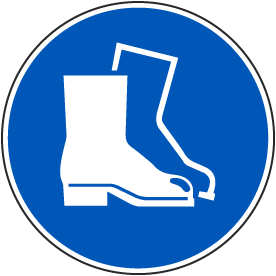Wear Foot Protection Label
