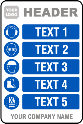 PPE Sign — 5 Images