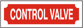Control Valve Sign