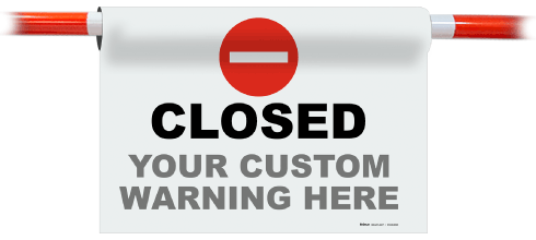 Custom Cone Bar Header Signs