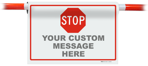 Custom Cone Bar Header Signs