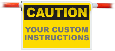 Custom Cone Bar Header Signs