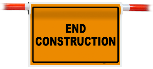 End Construction Sign