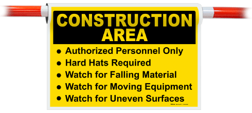 Construction Area PPE Sign