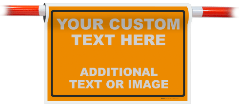 Custom Cone Bar Blank and Border Signs