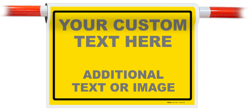 Custom Cone Bar Blank and Border Signs
