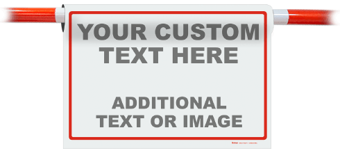 Custom Cone Bar Blank and Border Signs