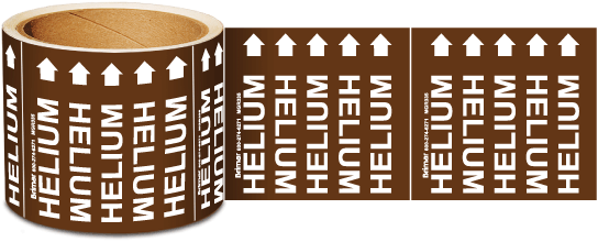 Helium Medical Gas Marker on a Roll