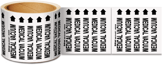 Medical Vacuum Gas Marker on a Roll